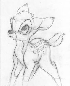 Dibujos a lapiz de Disney bambi - Dibujando un Poco