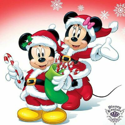 Dibujos de navidad de Disney minie y mickey - Dibujando un Poco