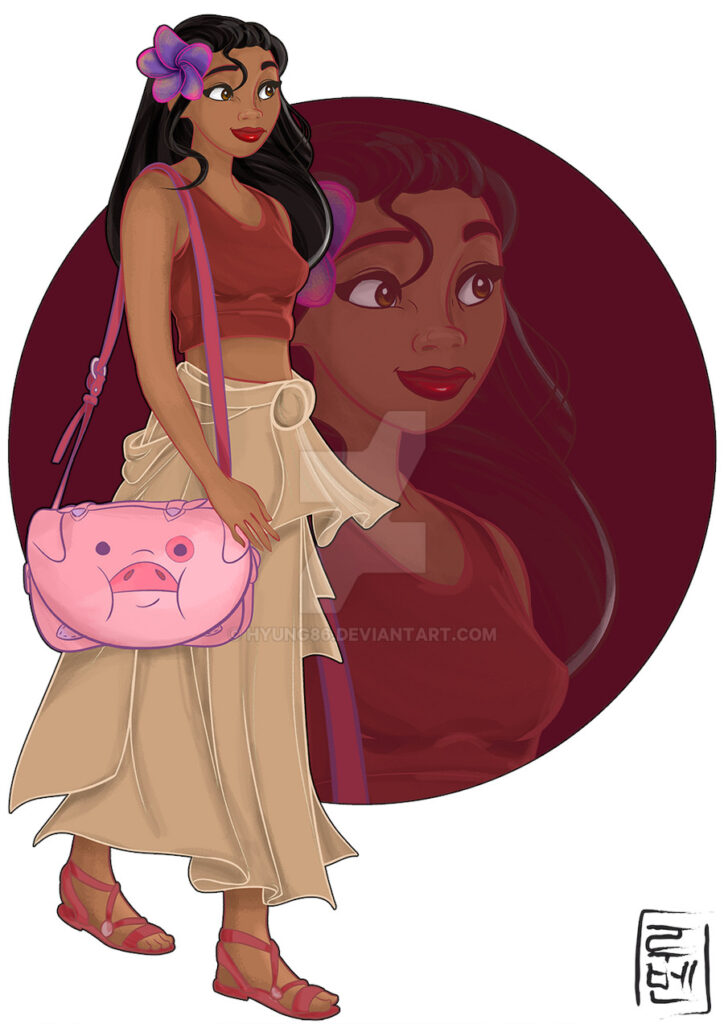 Dibujos de personajes de Disney moana - Dibujando un Poco
