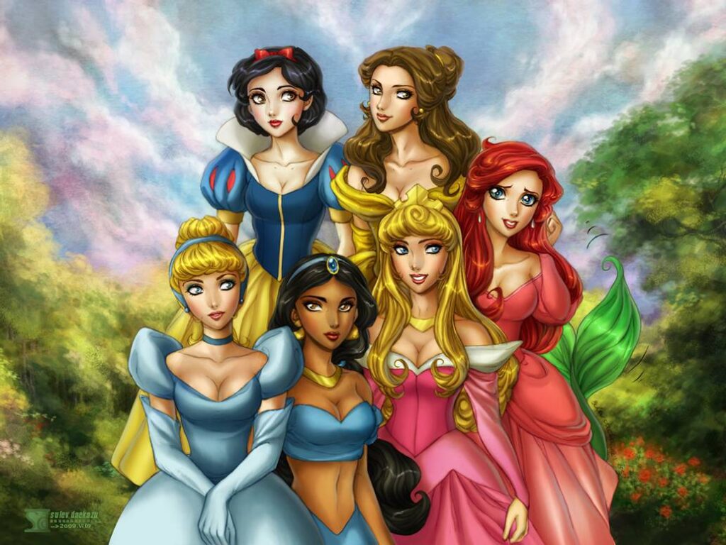 Dibujos de princesas de Disney principales - Dibujando un Poco