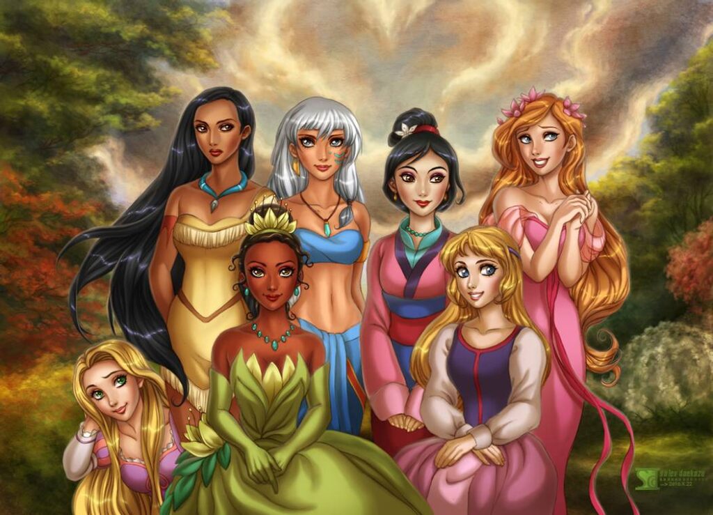 Dibujos de princesas de Disney secundarias - Dibujando un Poco