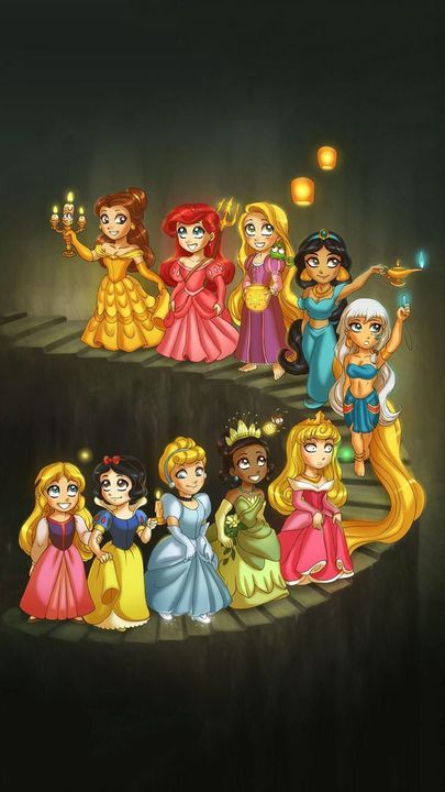 Dibujos tumblr de Disney princesas - Dibujando un Poco