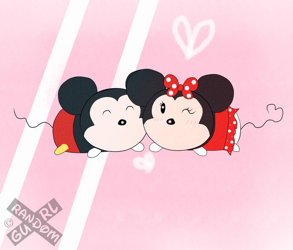 Tsum Tsum Disney dibujos minie y mickey enamorados - Dibujando un Poco