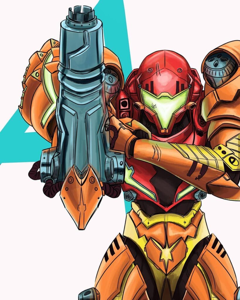 dibujos de Super metroid 3 de super nintendo - Dibujando un Poco